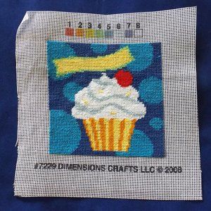 Finished needlepoint picture, no frame (#301)